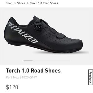 Peloton road, bike shoes, specialized, torch, 1.0 size 42.